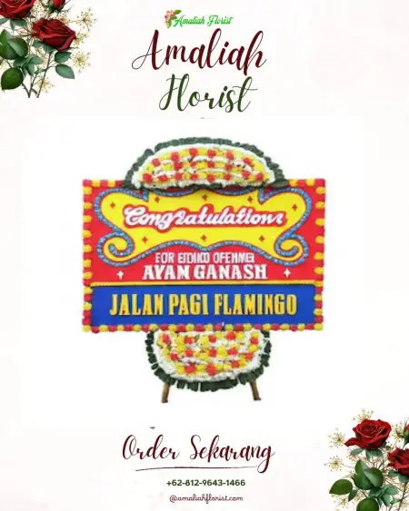 Sewa Papan Bunga Talang Aur